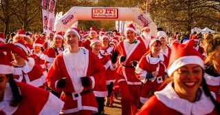 The 10th London Santa Run
