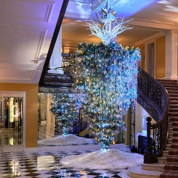 The MOST stylish Claridge’s Christmas Trees