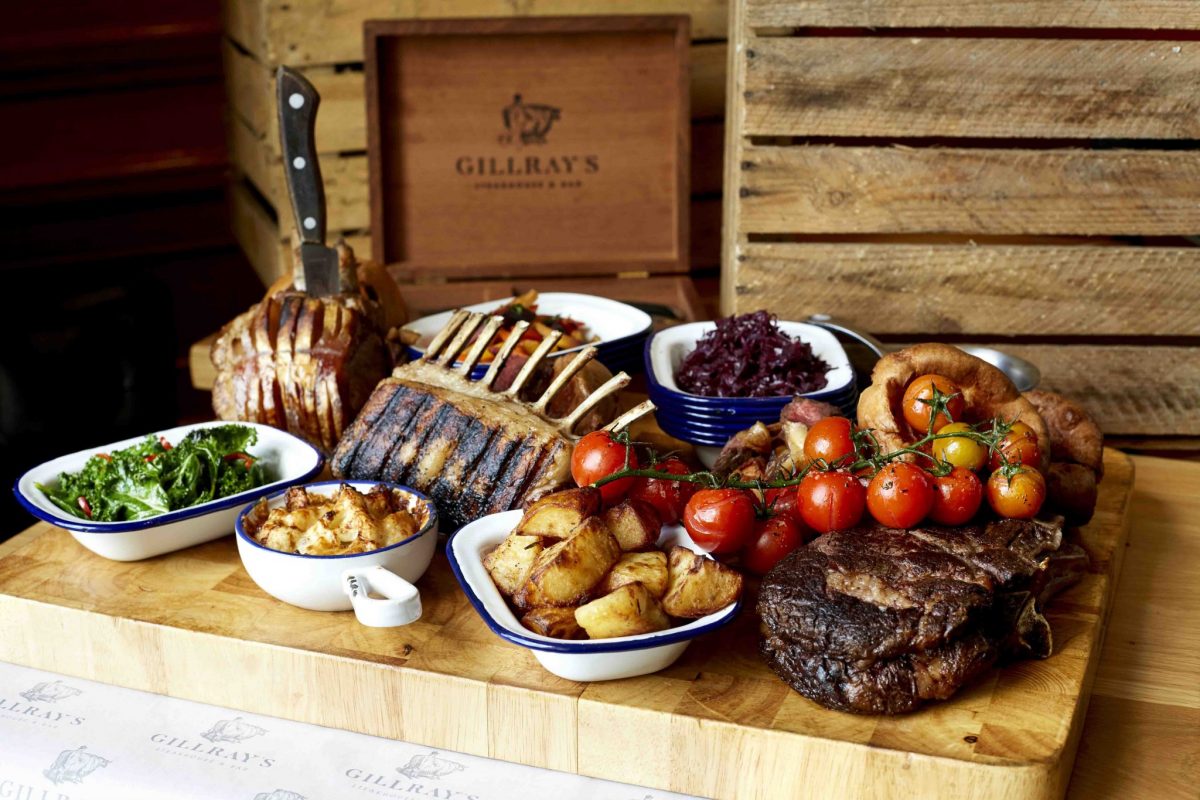 Win Sunday Lunch for 2 at Gillray’s Steakhouse