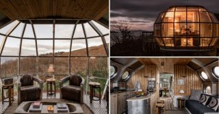 Space Age Airship In The Highlands