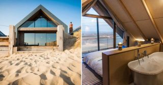 The Blue House on the Beach