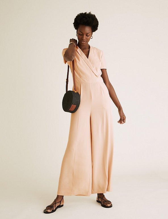 Crepe Wrap Jumpsuit