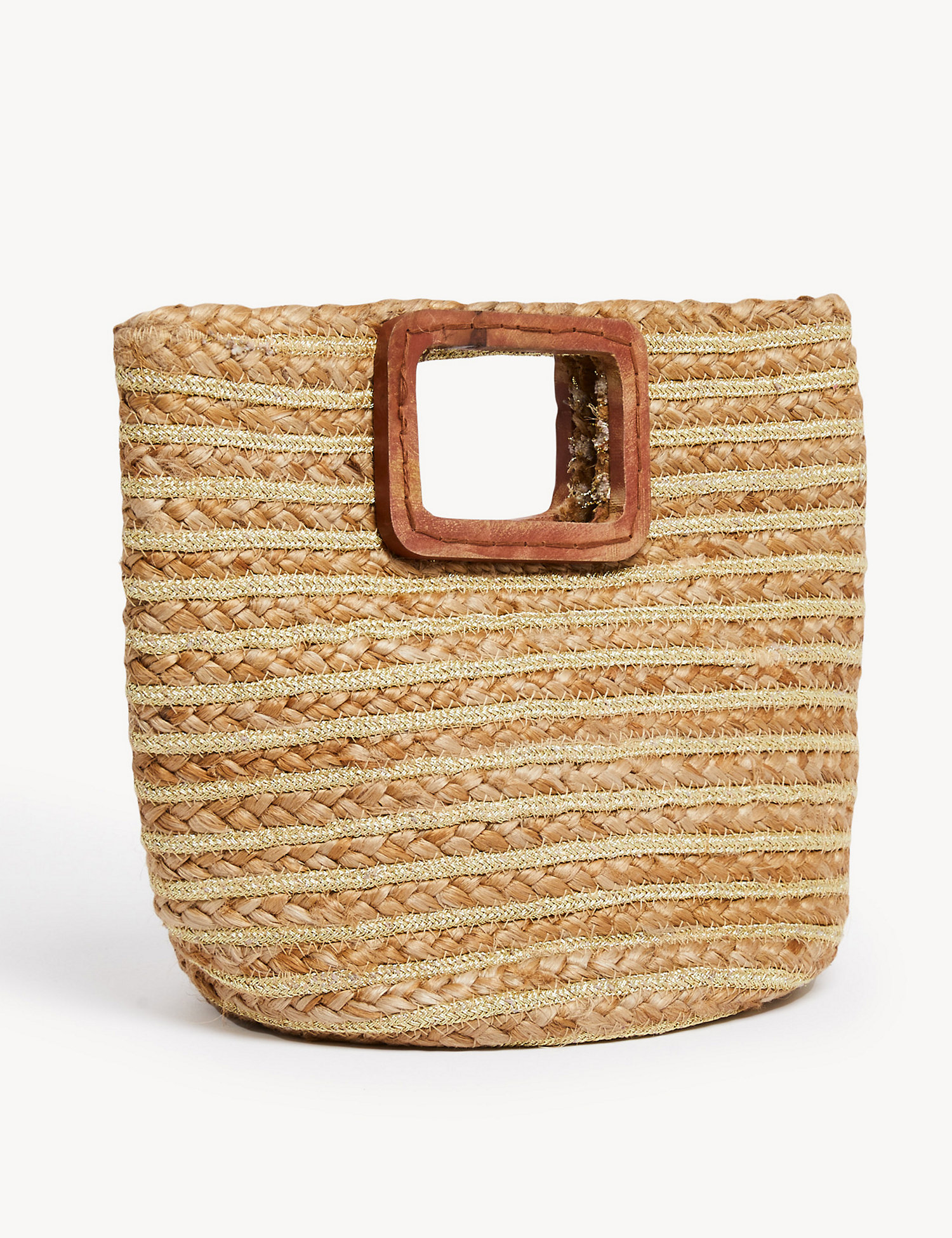 Straw Bucket Bag