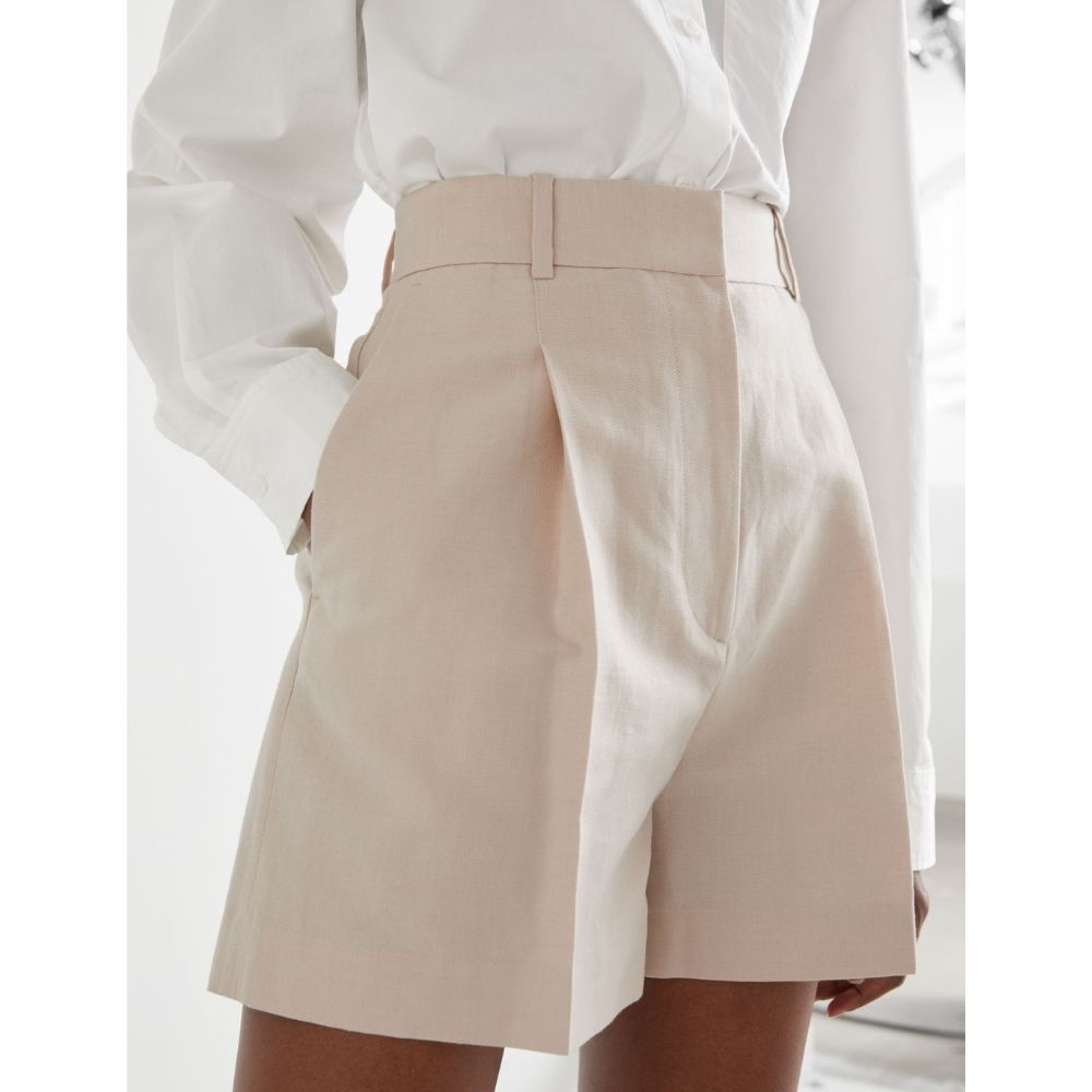 Tailored Linen Shorts