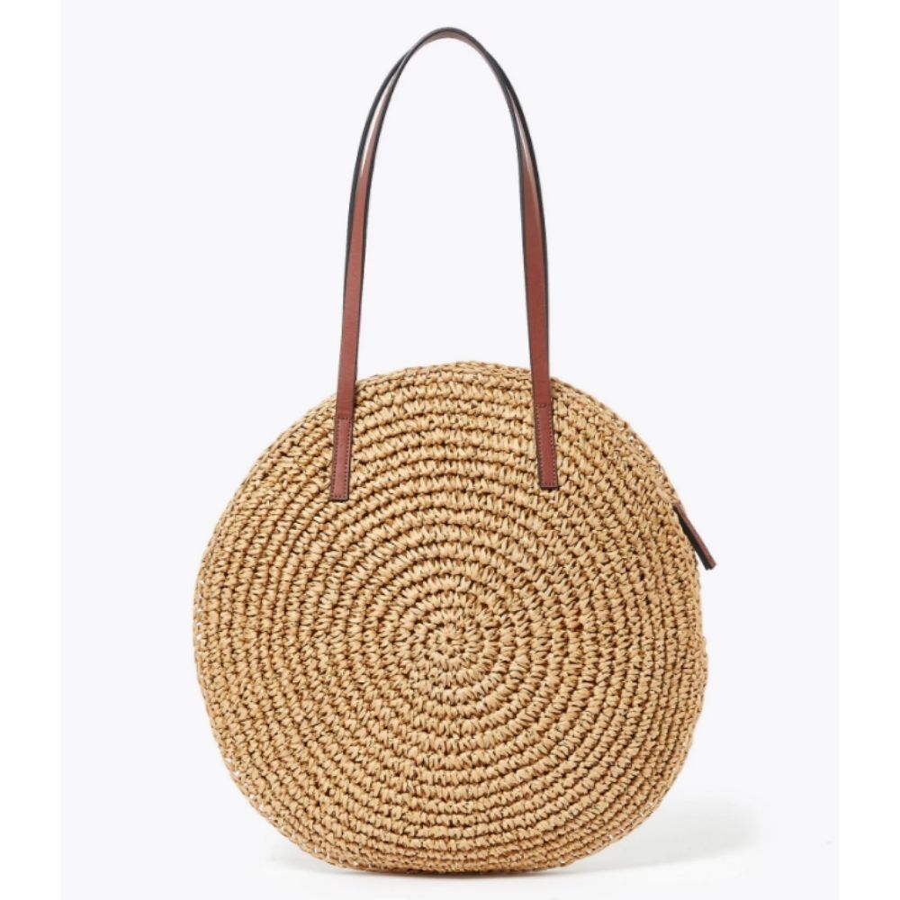 Straw Grab Tote Bag