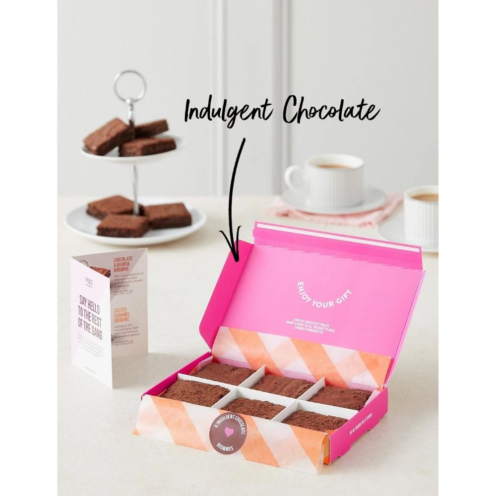6 Indulgent Chocolate Brownies Letterbox Gift