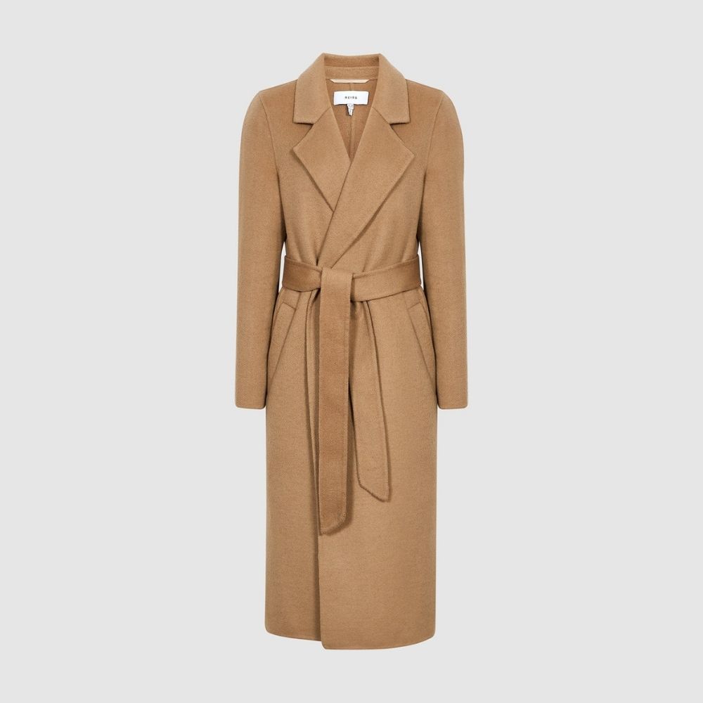 Brooks Wool Blend Longline Overcoat