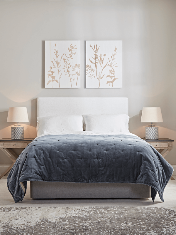 Lightweight Velvet & Linen Quilt