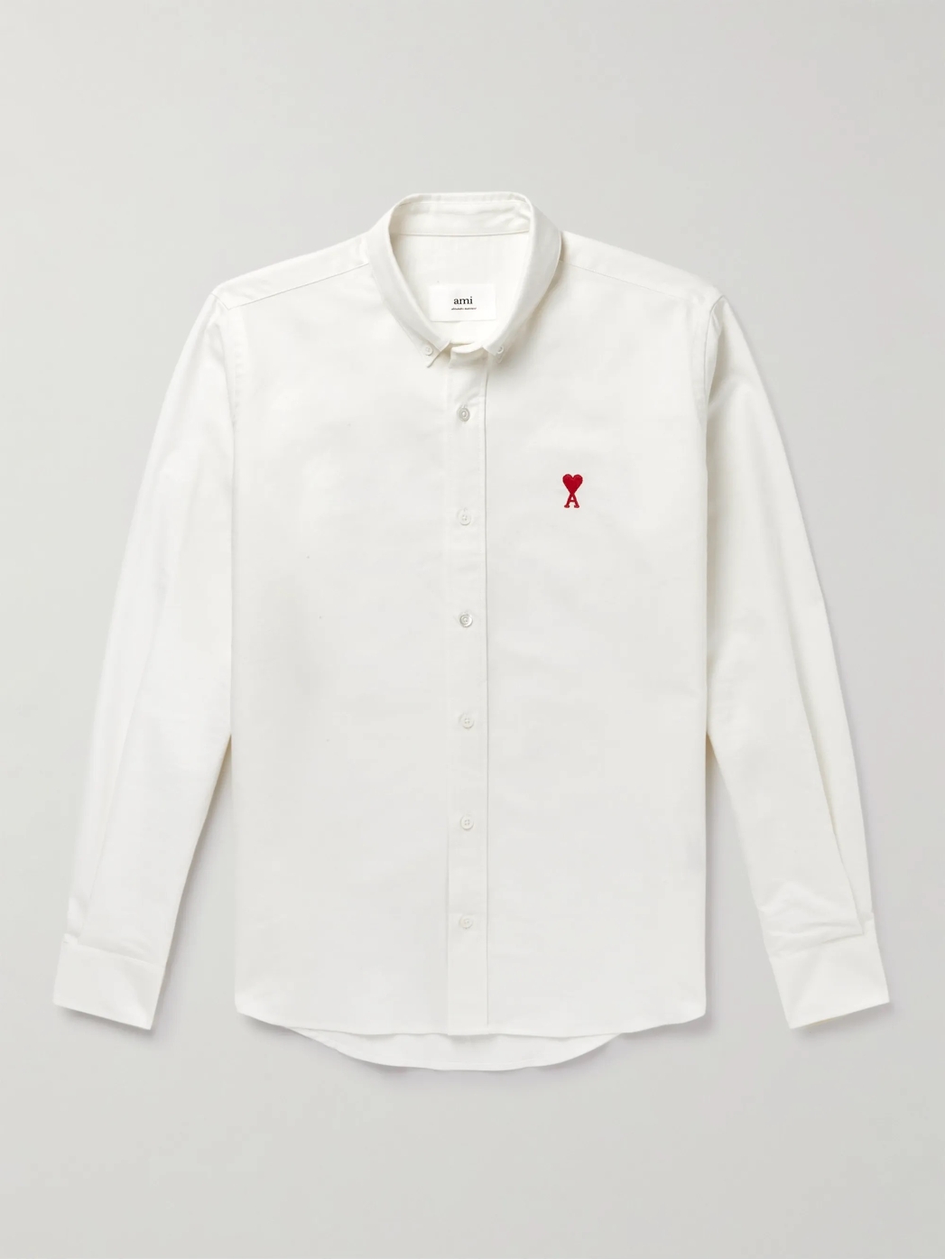 Logo-Embroidered Cotton Oxford Shirt