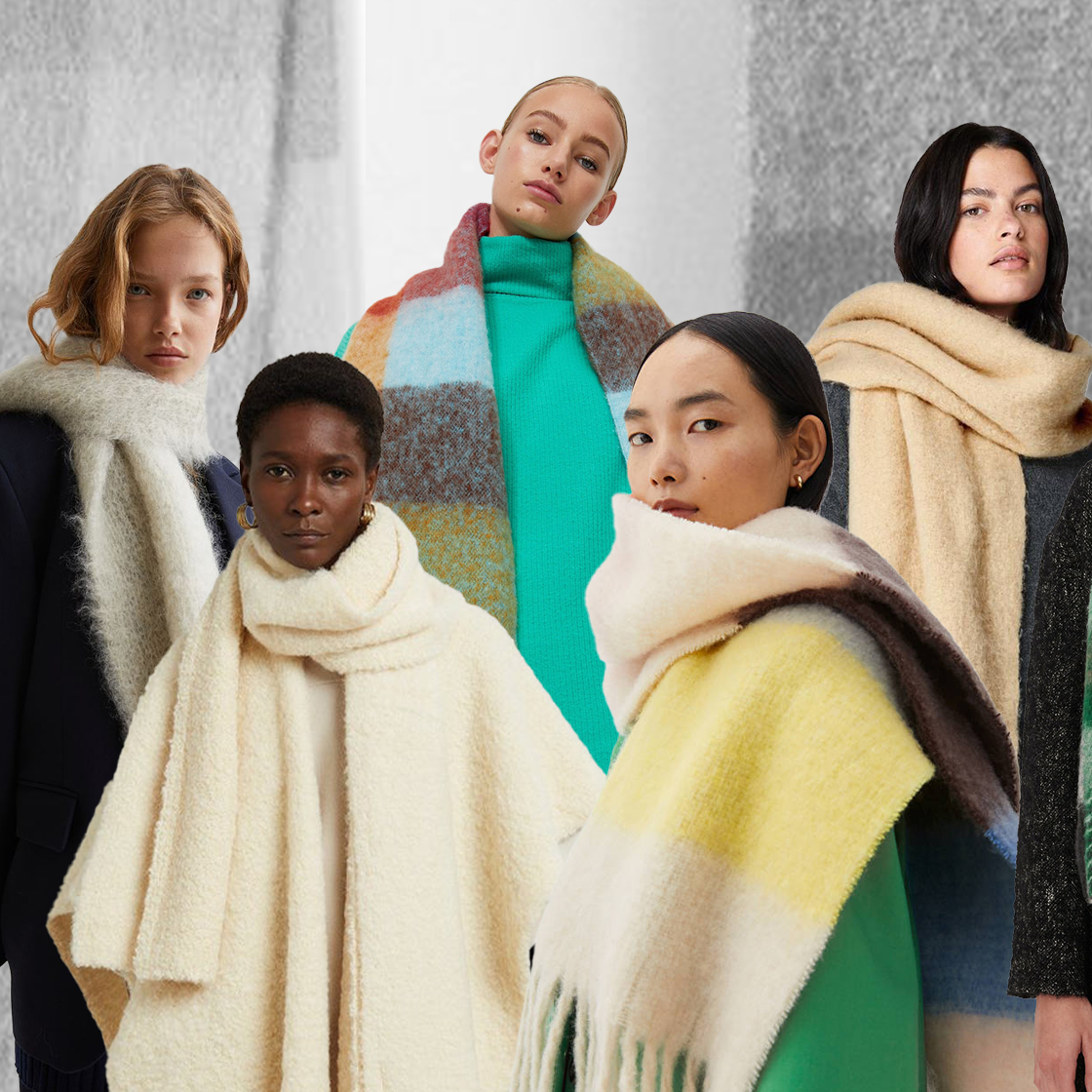 Everyone Is Wearing Fuzzy Scarfs and Here’s 24 To Shop Now