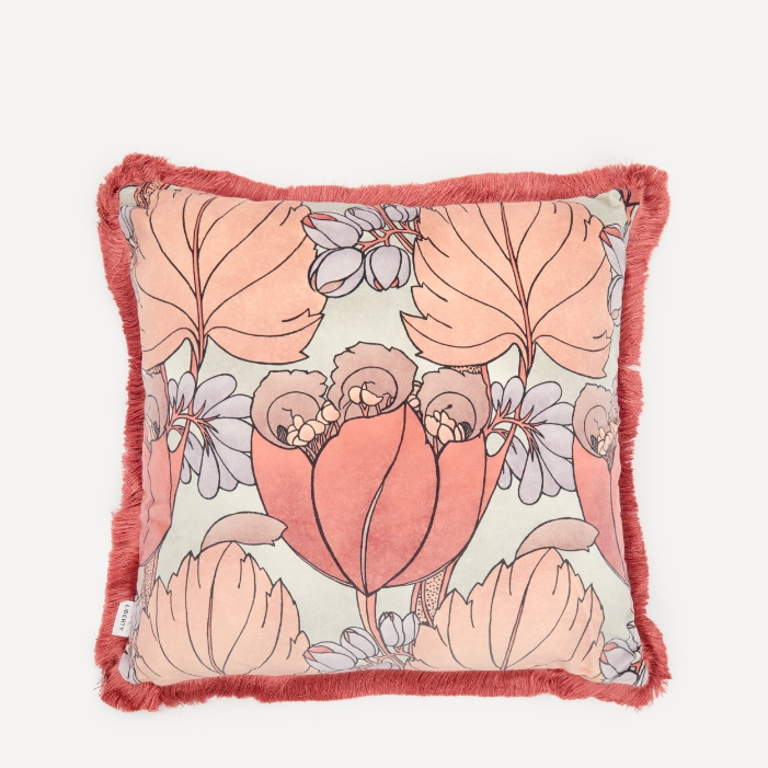 Regency Tulip Velvet Cushion