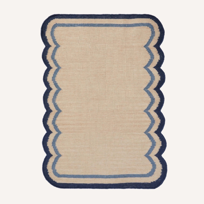 Mini Scallop Rug Ocean