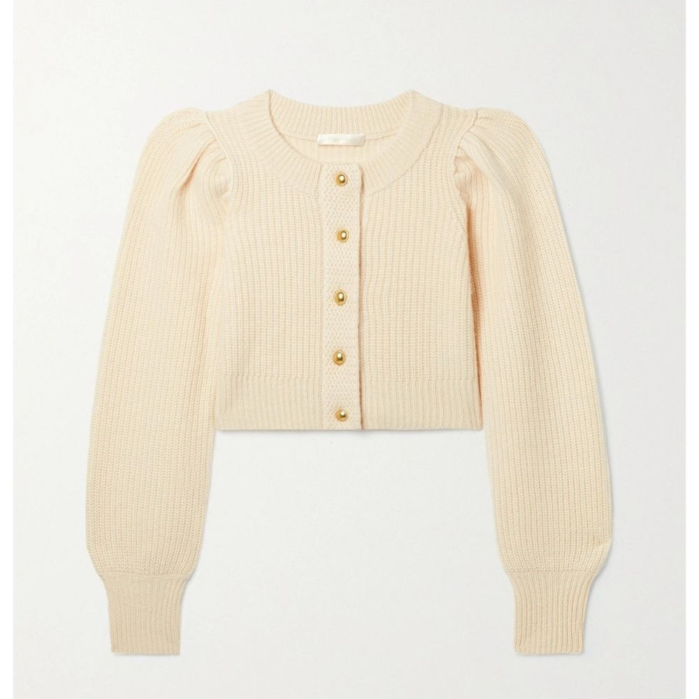 Robinson Cropped Ribbed Cashmere Cardigan