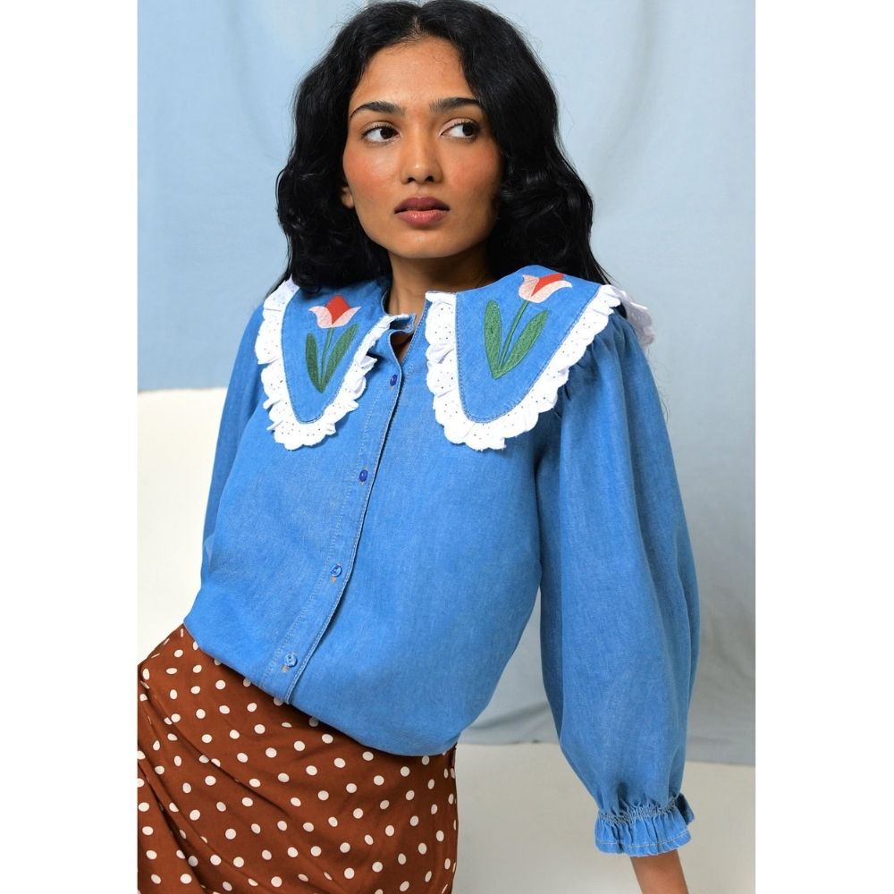 Davina Denim Top