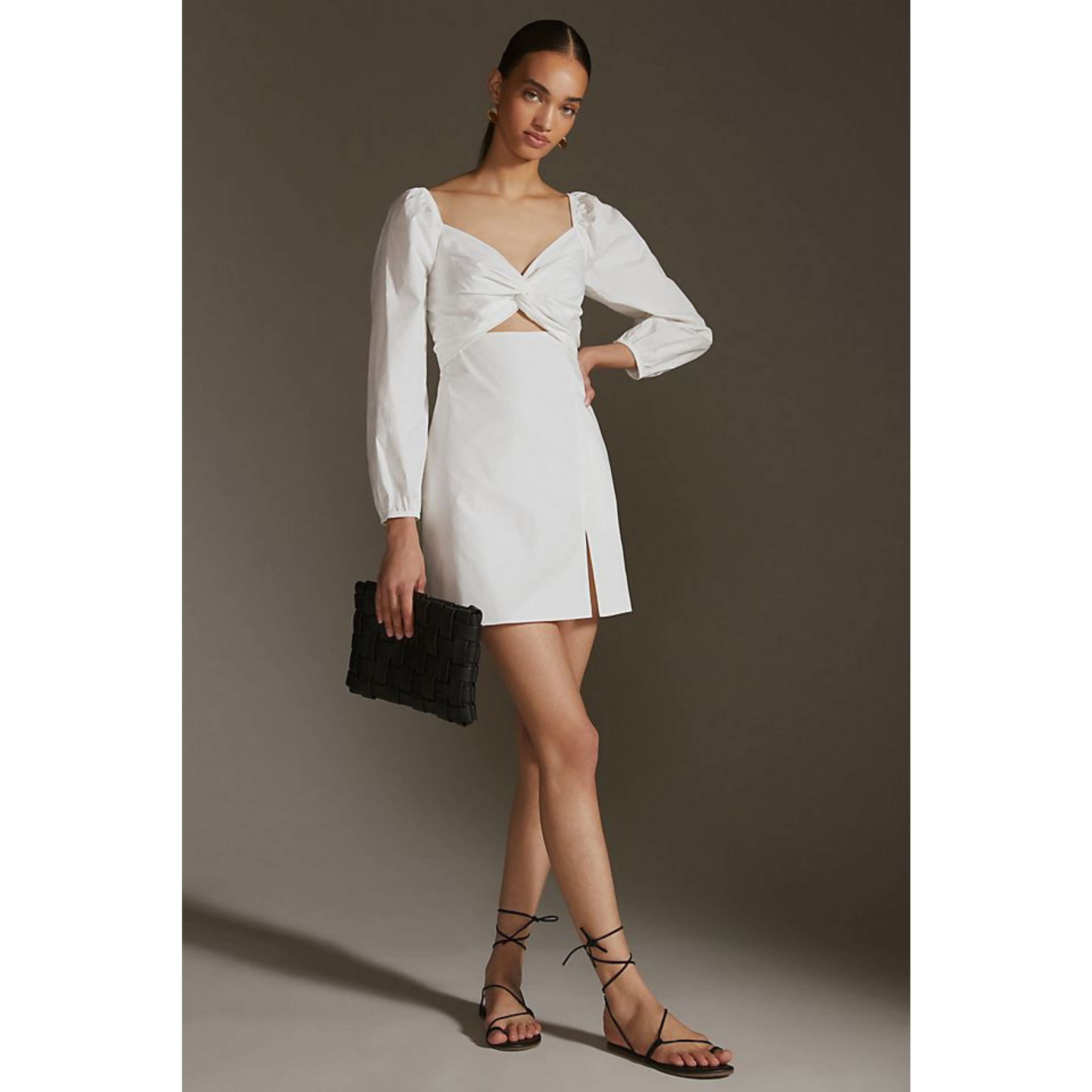 Twist Front Mini Dress