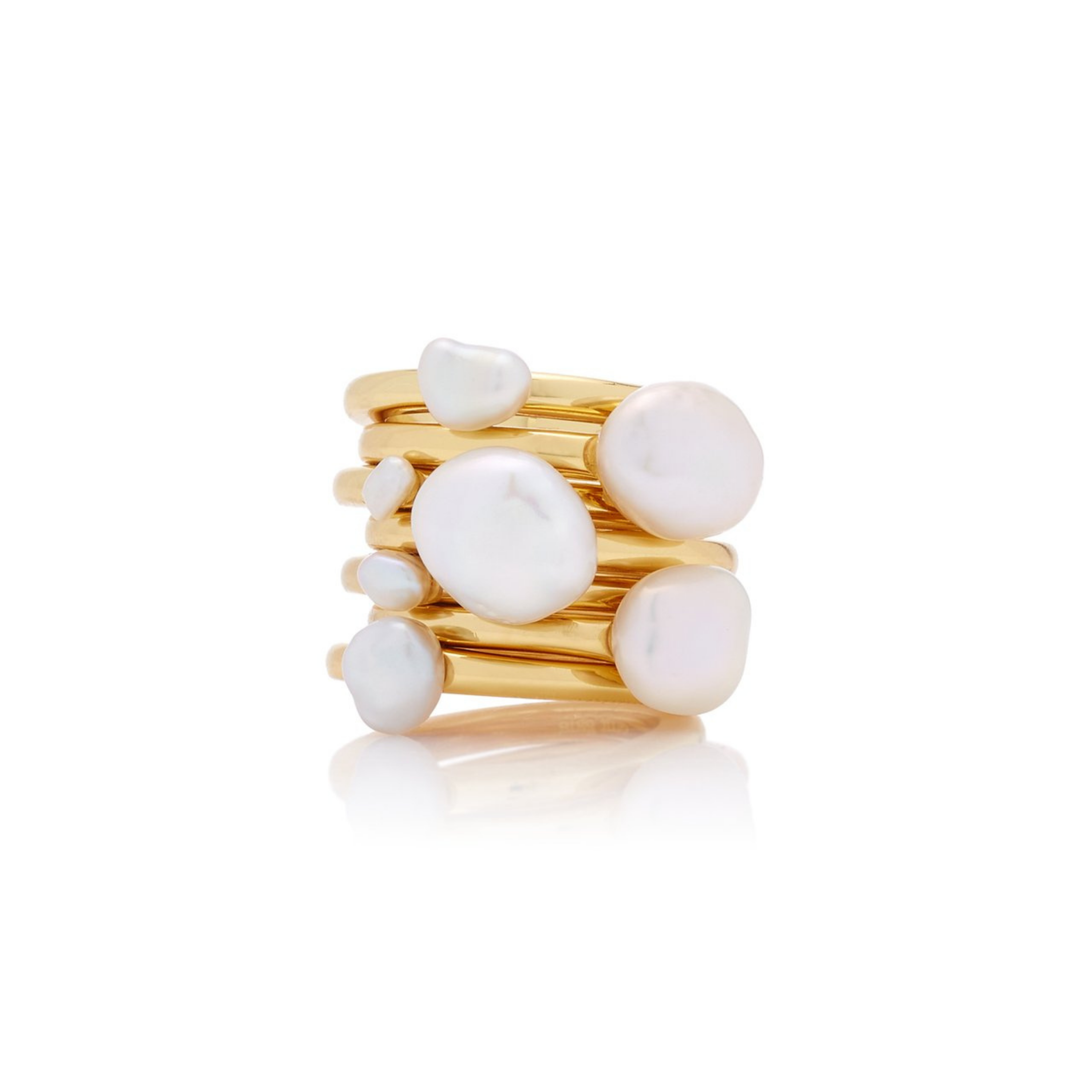 Cult Gaia Irma Pearl Ring Set
