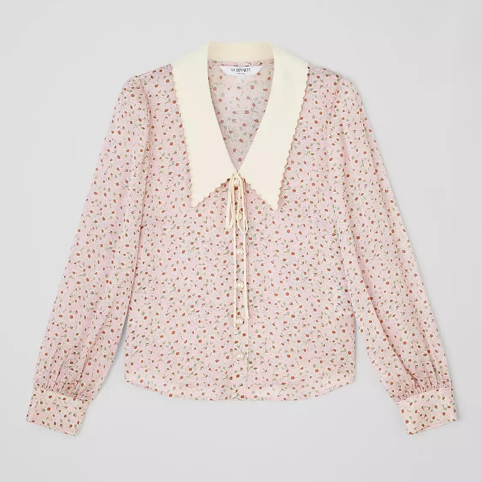 L.K.Bennett Beecham Floral Silk Blouse