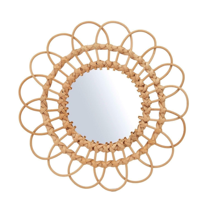 Sass & Belle Large Rattan Mirror