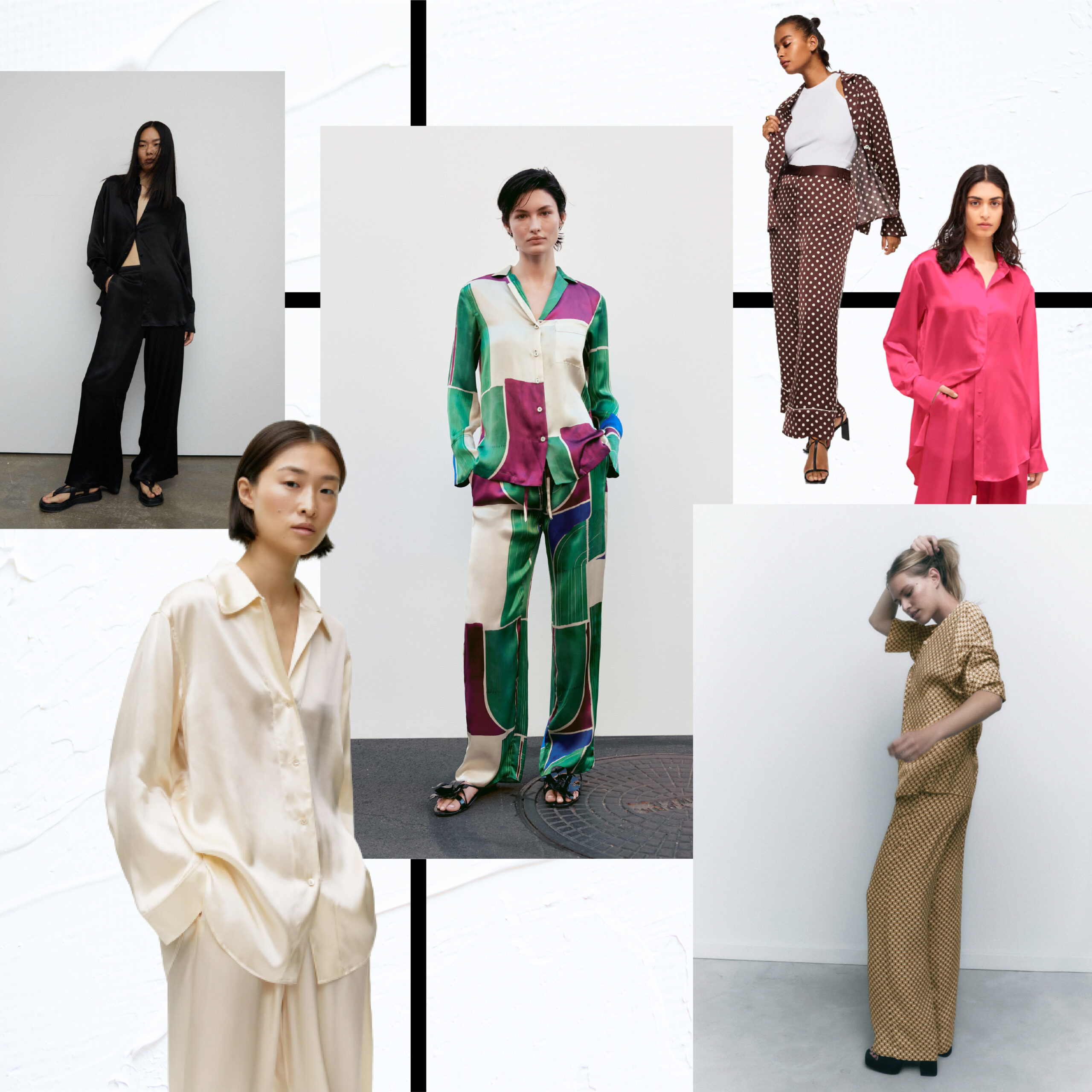 16 Silky Shirt & Trouser Co-Ords