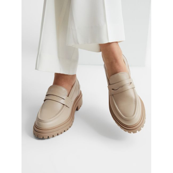 Reiss Cameron Leather Loafers