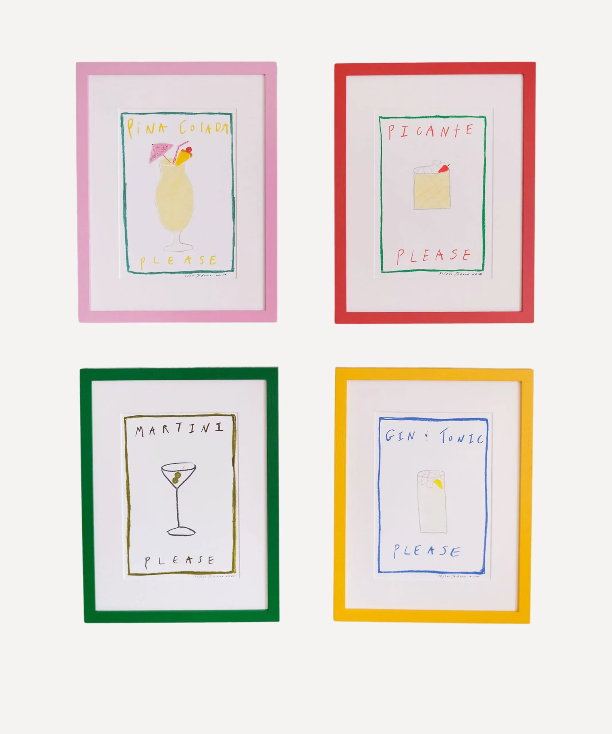 Tatiana Alida Design Cocktail Prints