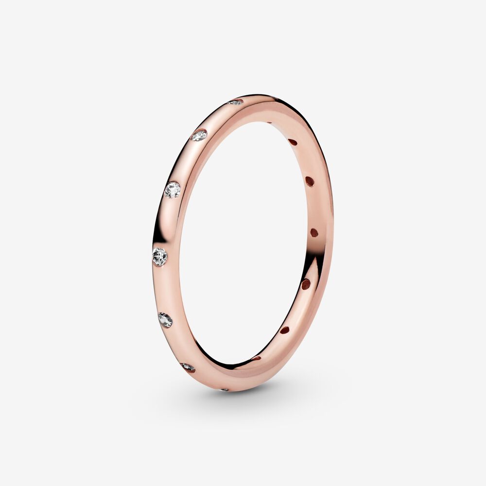 PANDORA Simple Sparkling Band Ring