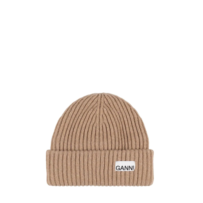 Ganni Rib Knit Beanie
