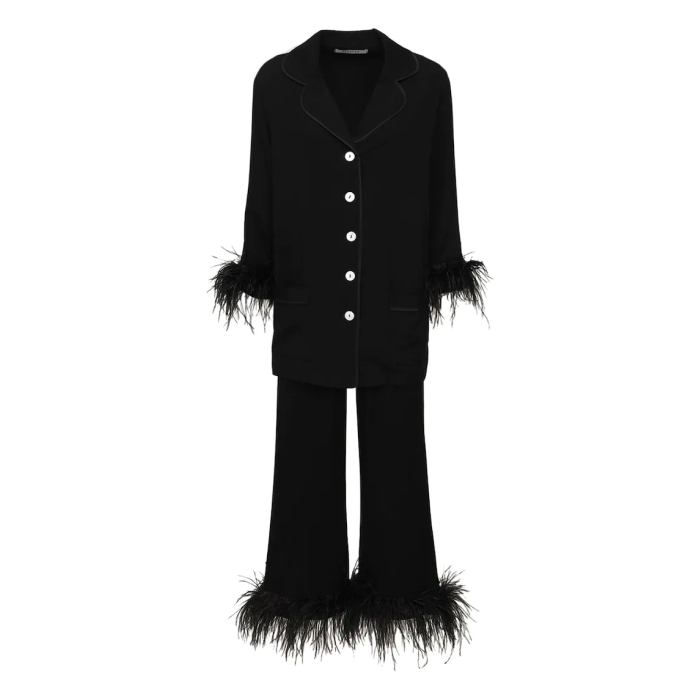 Sleeper Party Pyjama Set With Feathers