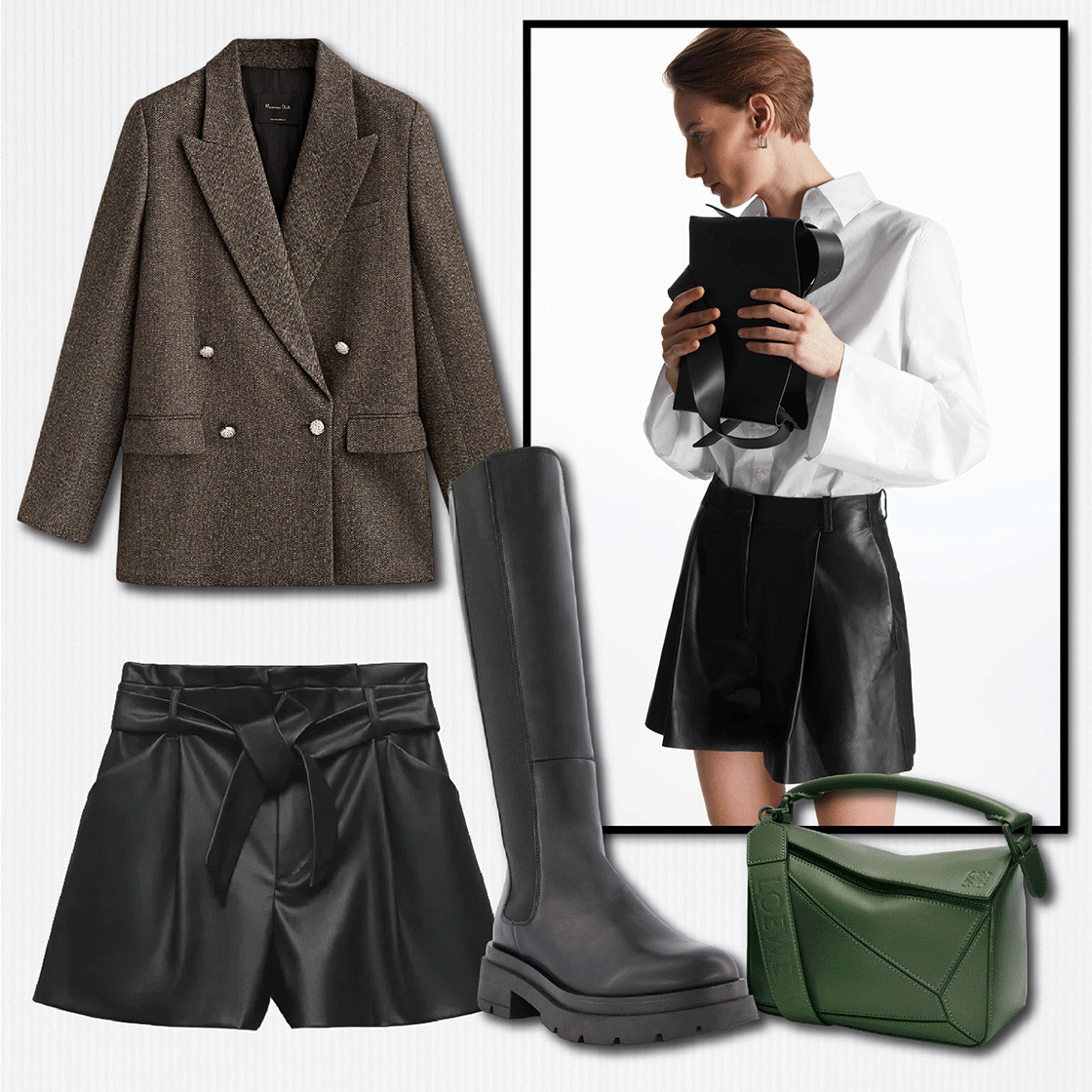 How To Style Leather Shorts
