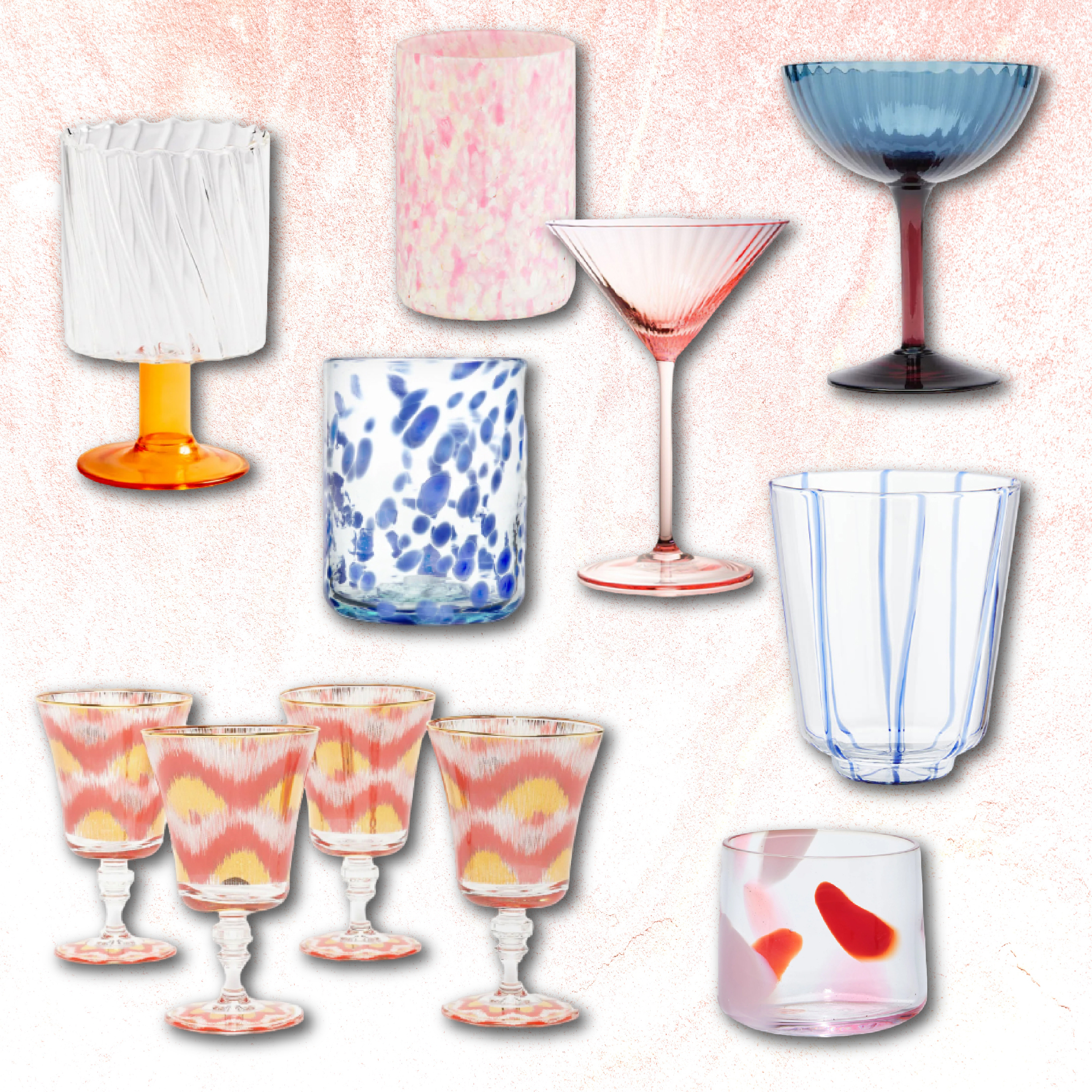 27 Coloured Glassware Pieces That Will Bring Some Joy To Your Dinner Table