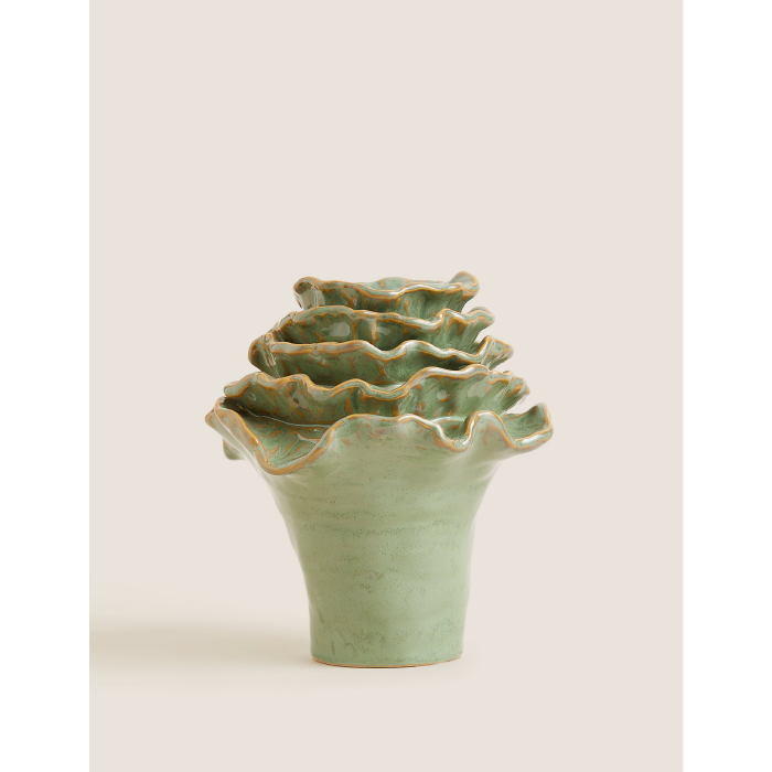 M&S Floral Ceramic Vase