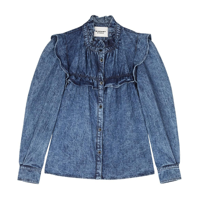 Isabel Marant étoile – Idety ruffle cotton shirt