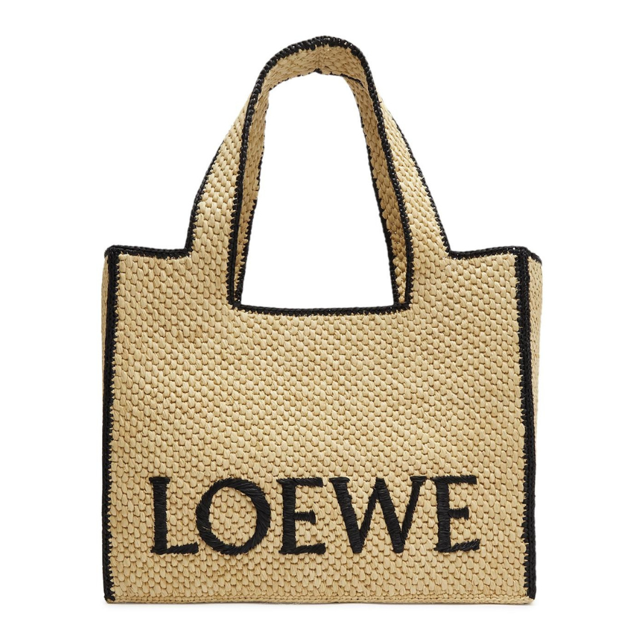 Loewe – Large Logo Raffia Tote