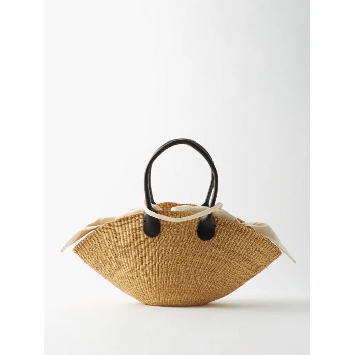 MUUÑ – Leather-Trim Basket Bag