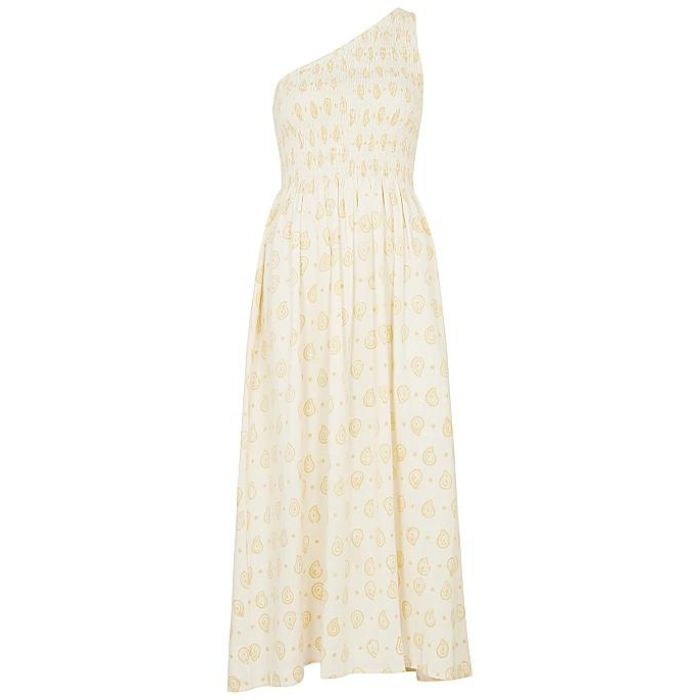 Cloe Cassandro – Linen-Blend Midi Dress