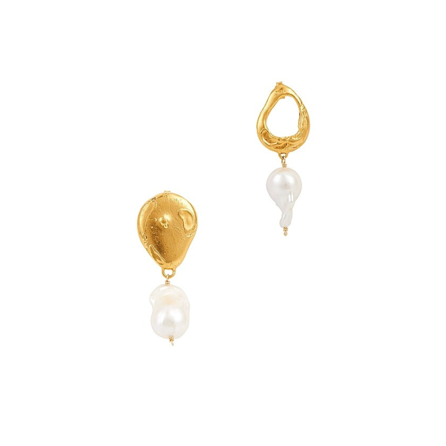 Alighieri – The Infernal Storm 24kt Gold-Plated Drop Earrings