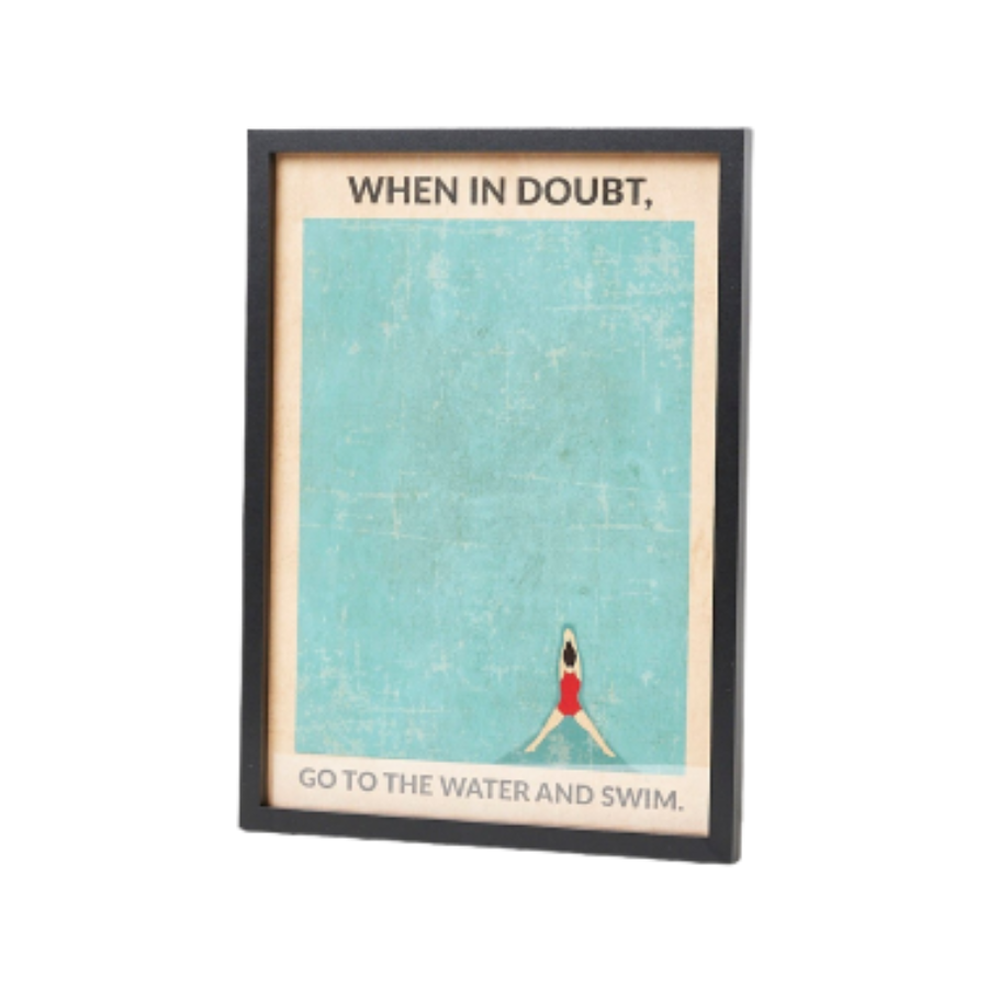 Oliver Bonas – When In Doubt Framed Wall Art
