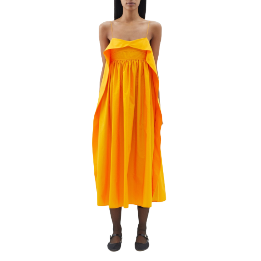 Cecilie Bahnsen – Susa Ruffled Cotton Midi Dress
