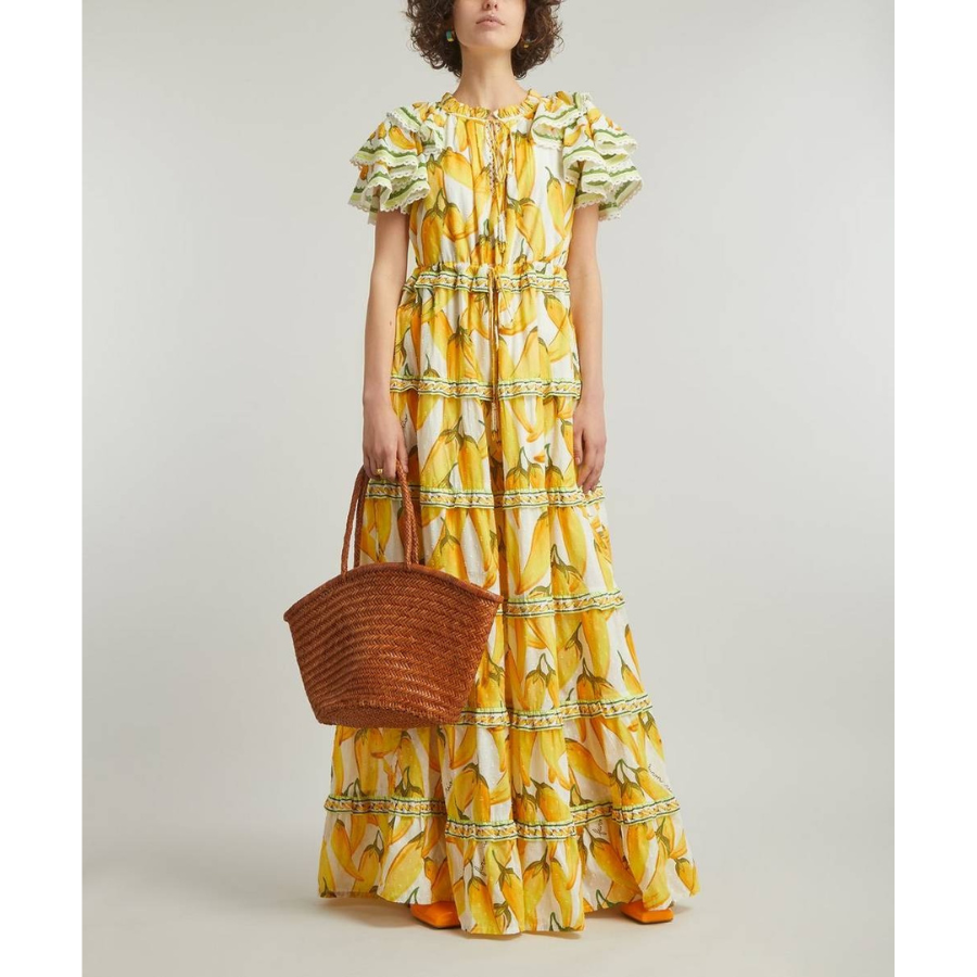 Farm Rio – Off-White Peppers Maxi-Dress