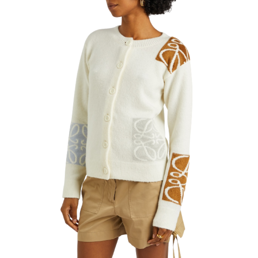 Loewe – Anagram-Intarsia Wool Cardigan