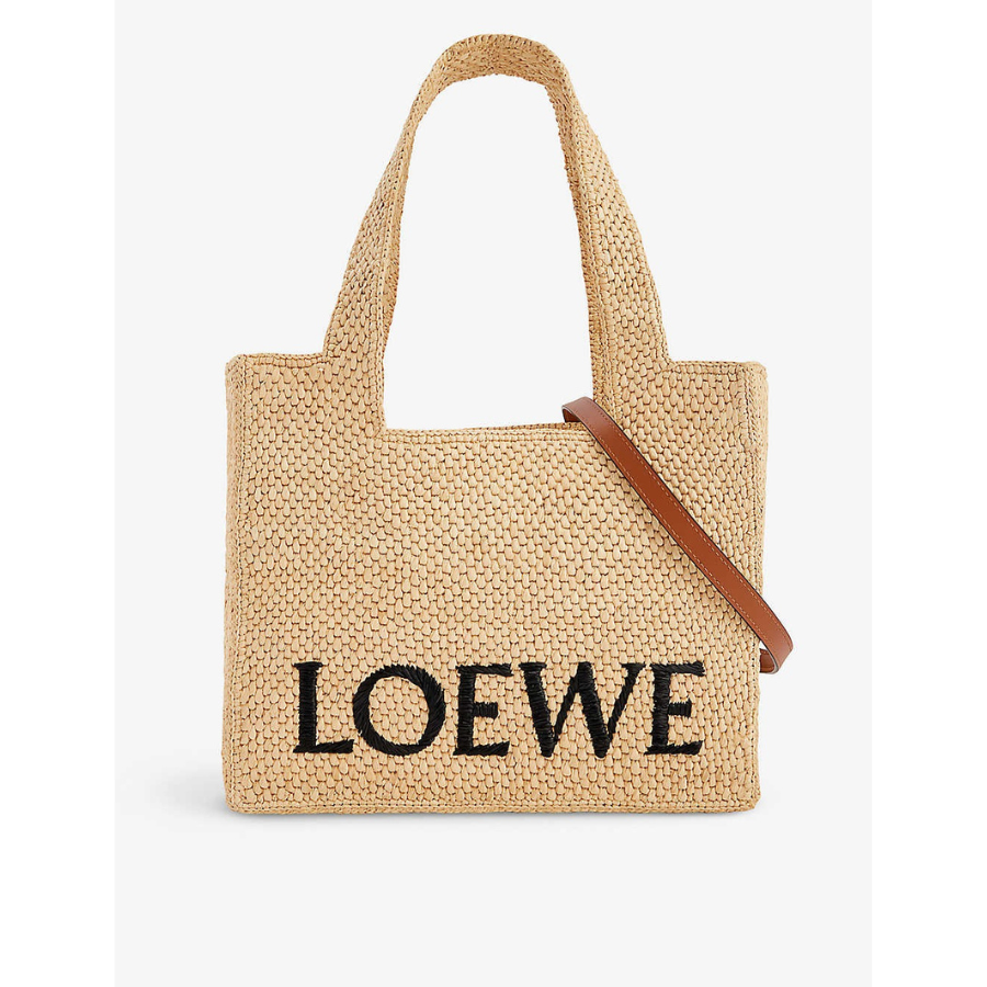 Loewe – Brand-Embroidered Straw Tote Bag