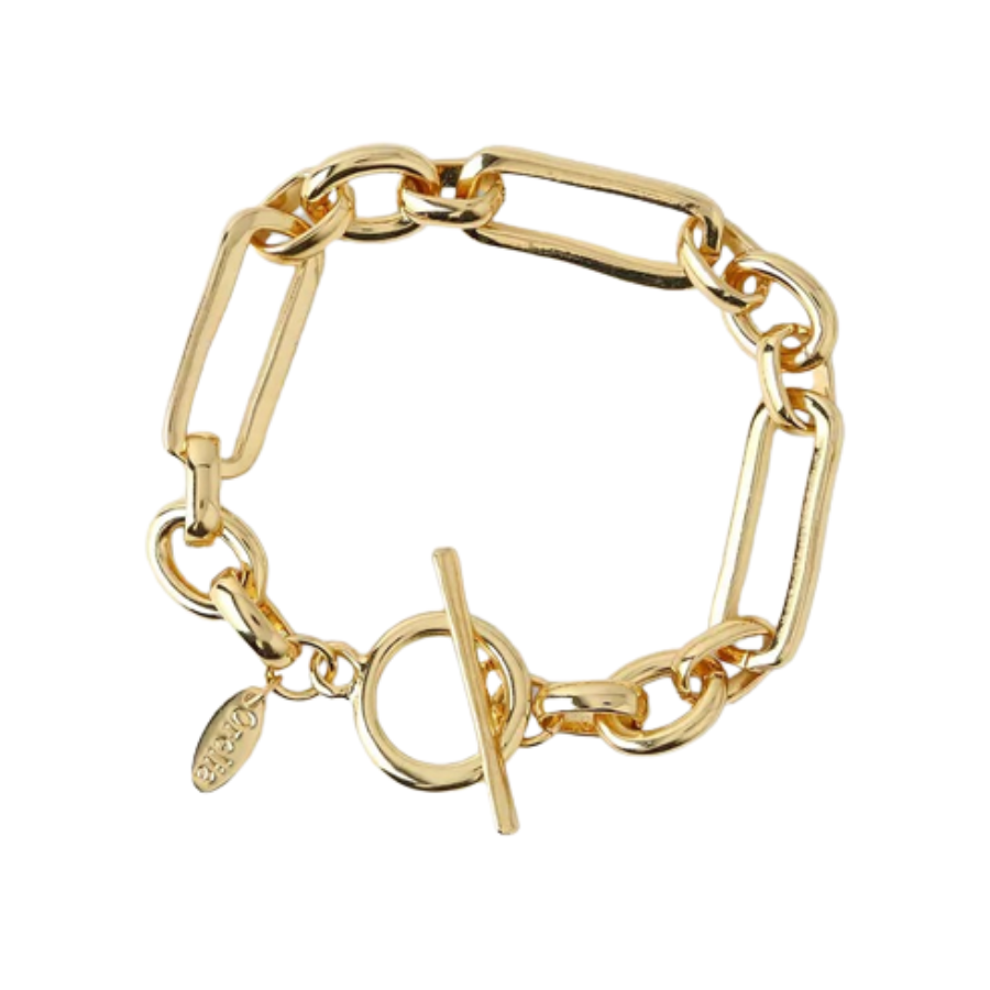 Orelia – Rectangular Link T-Bar Bracelet