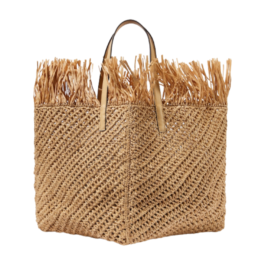 Oscar De La Renta – Square Medium Crochet Tote Bag