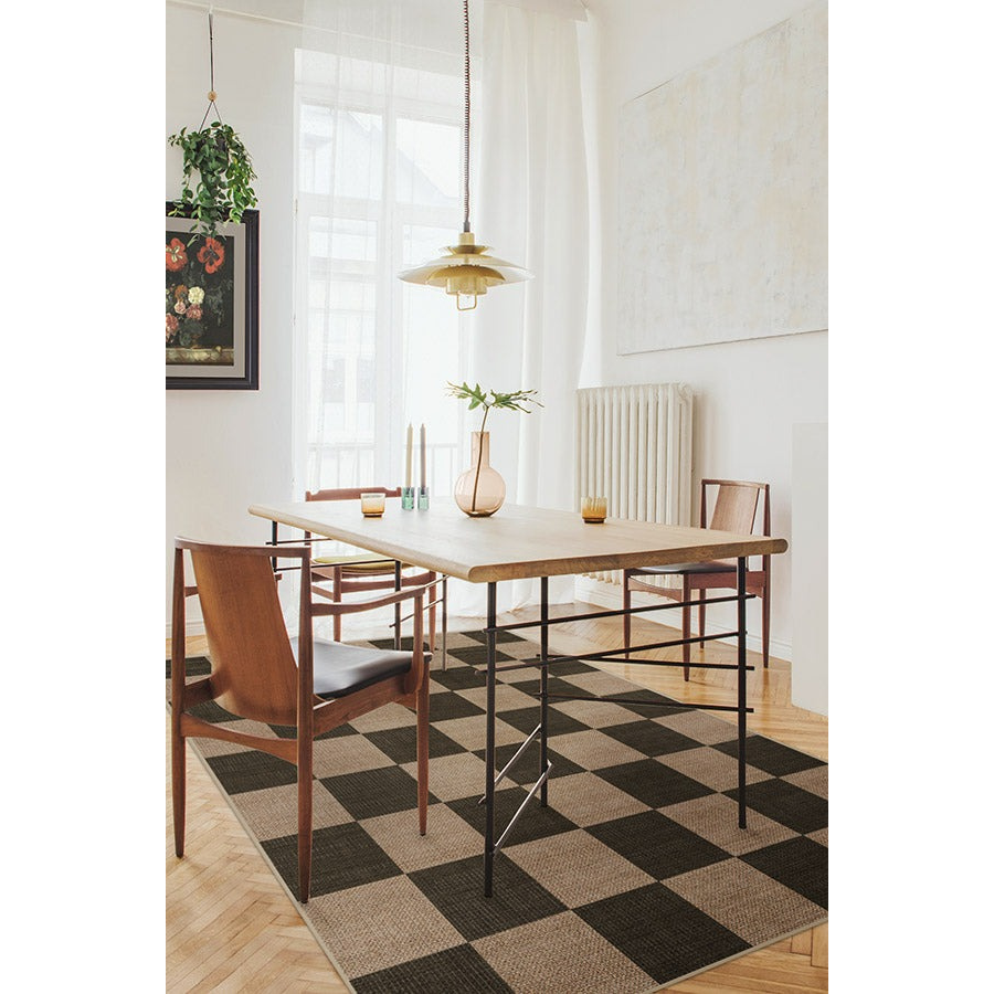 Ruggable – Checkerboard Soft Black Re-Jute Rug