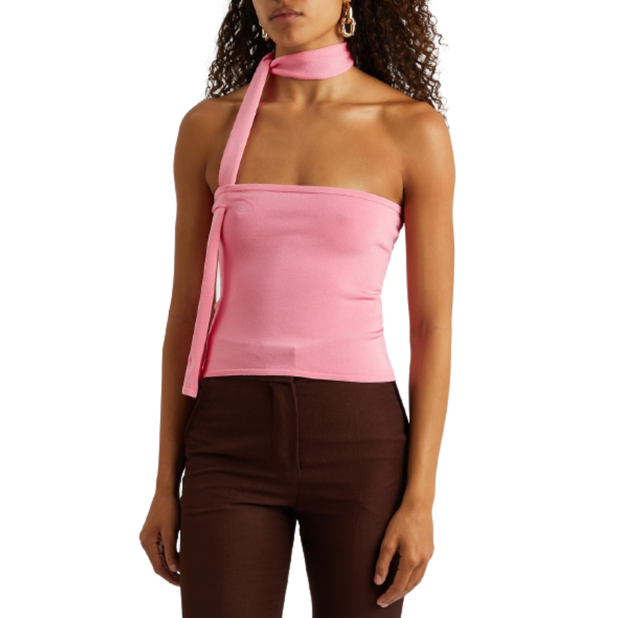 Siedres – Tio Satin-Jersey Bandeau Top