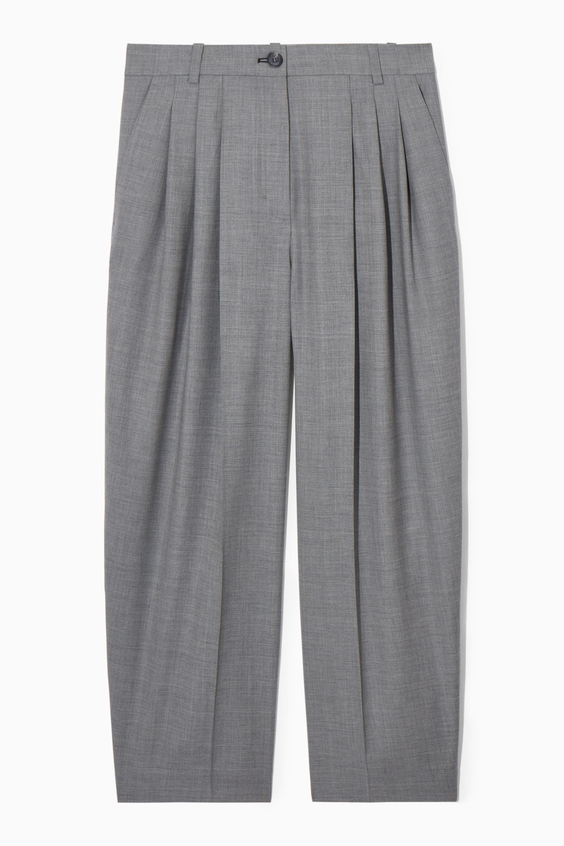 COS – Barrel-Leg Wool Trousers