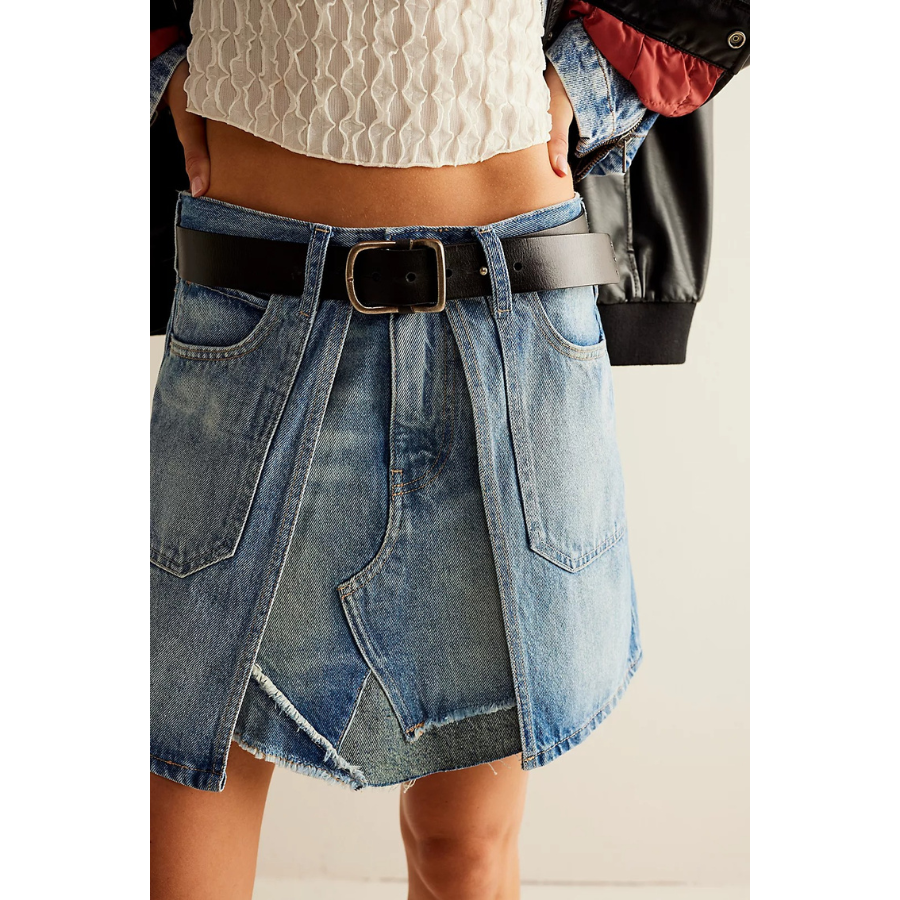 Free People – Bare With Me Denim Skirt