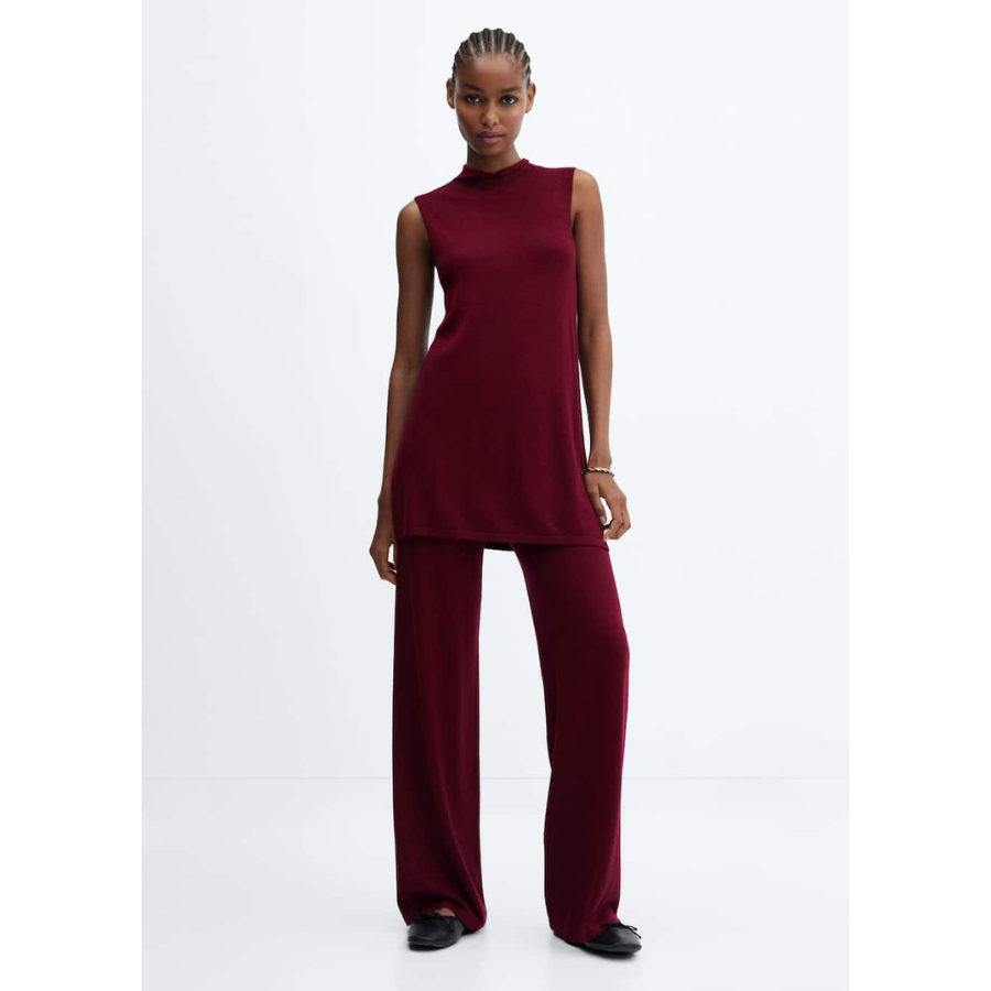 Mango – Fine Knit Wide Leg Pants