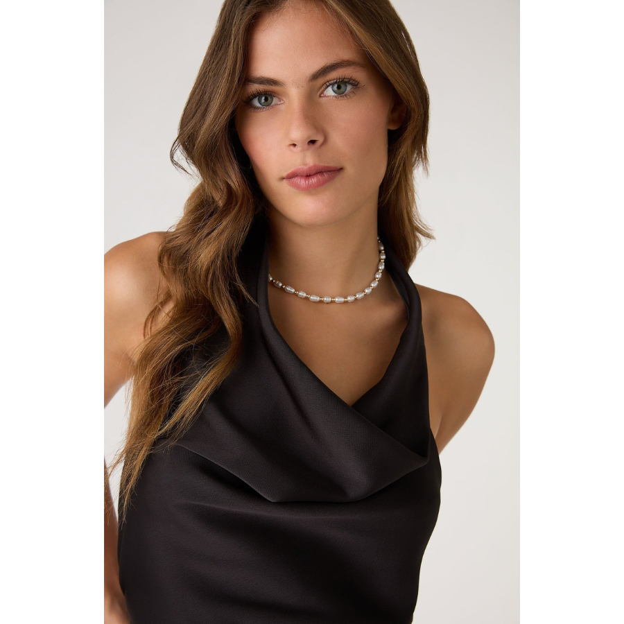 Omnes – Jaguar Tie Back Top In Black