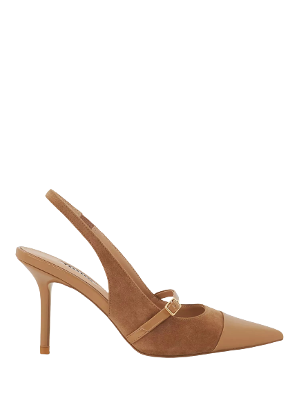 Dune – Carisma Suede Slingback Court Shoes